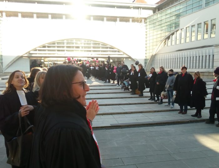 manifestation des avocats de Besançon