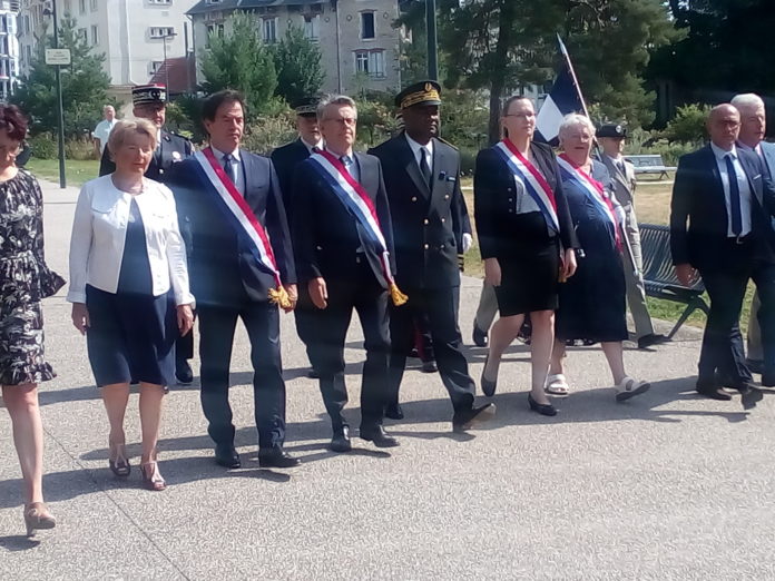 les élus comtois à la cérémonie du 14 juillet 2020