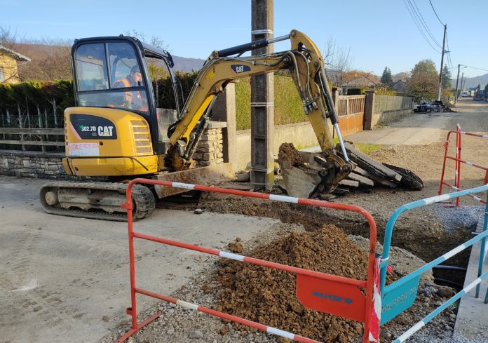 travaux d'assainissement à Vaire