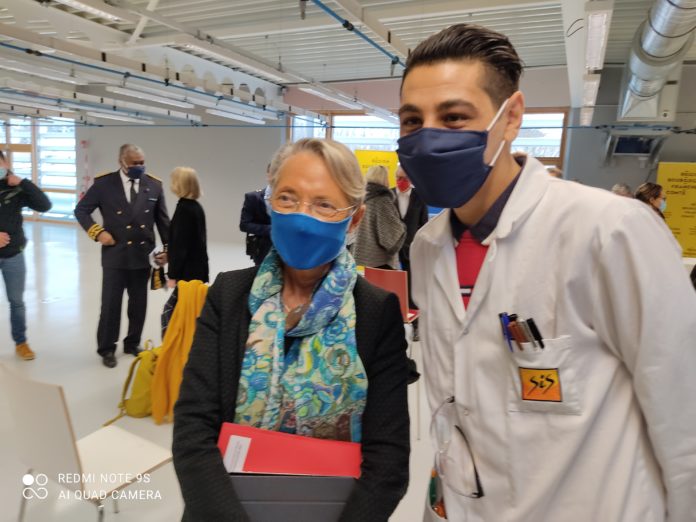 Visite d'Elizabeth Borne au Valdahon