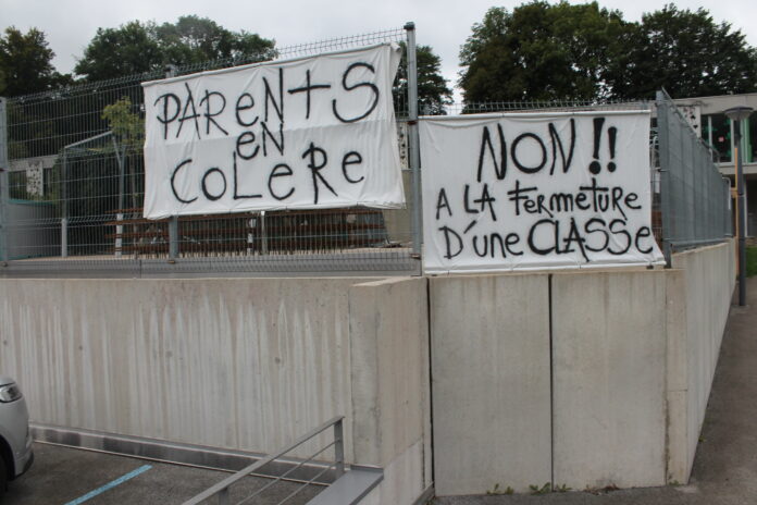 Fermeture de classe au Groupe Scolaire Courbet