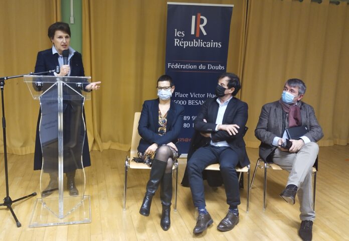 Visite des candidats LR à Besançon