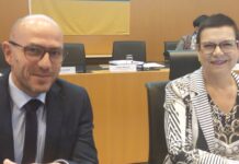 Ludovic Fagaut, 1er vice-président du département et Christine Bouquin Présidente du conseil départemental du Doubs