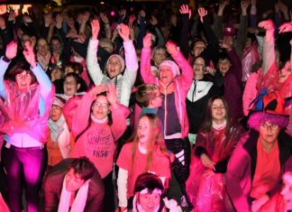 La ville de Maîche en rose au mois d’octobre