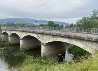 Haut-Doubs. Travaux entre Morteau et Grand-Combe-Chateleu