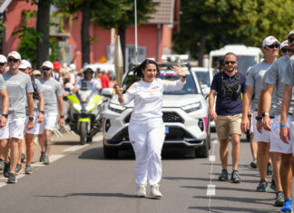 Morteau : Mathieu Lateur, gardien de la flamme olympique