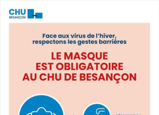 Le port du masque obligatoire au CHU de Besançon