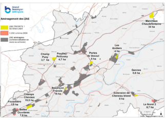 Besançon. Zones d’activités de Grand Besançon : 29 000 emplois pour 1 850 entreprises Zones d’activités de Grand Besançon : 29 000 emplois pour 1 850 entreprises