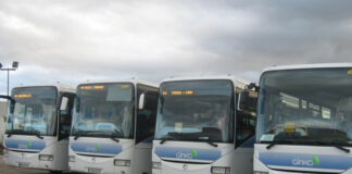 Les prestataires de transports par autocars de GBM (ici le parc de GTV SN) transforment leurs véhicules pour un meilleur environnement
