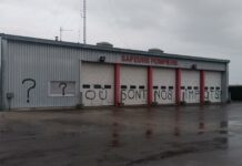 Tags sur la caserne de pompier