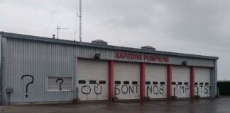 Tags sur la caserne de pompier