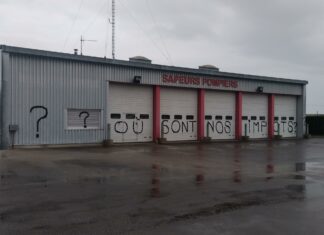 Tags sur la caserne de pompier