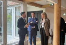 Philippe Roy, Président de Semons l'Espoir, Rémi Bastille, Préfet du Doubs et Agnès Hochart, directrice territoriale de l'ARS