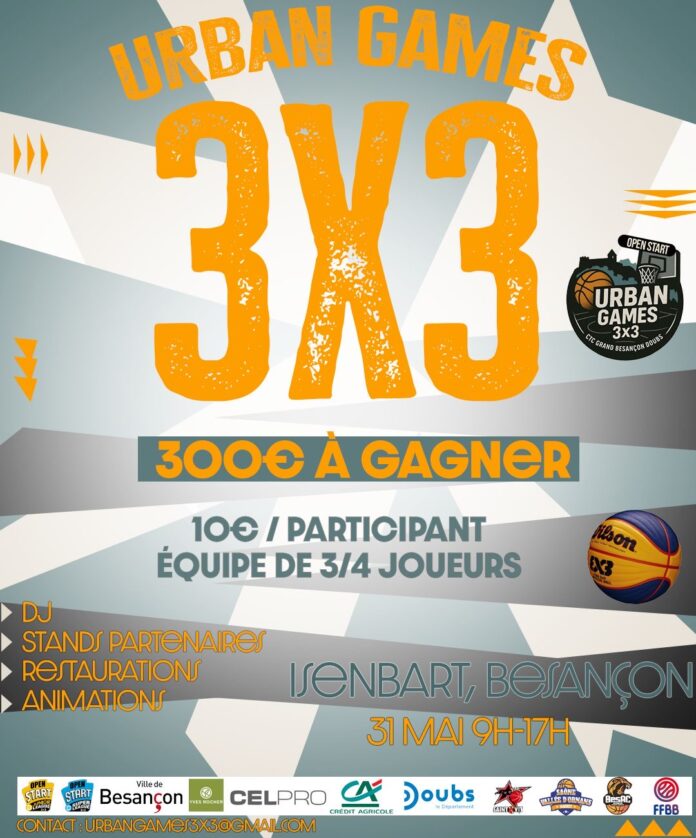 affiche tournois 3vs3 de basket