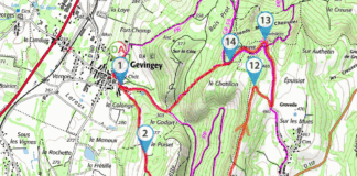 carte du trajet