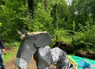 tournage d'un film par les élèves de CM1-CM2