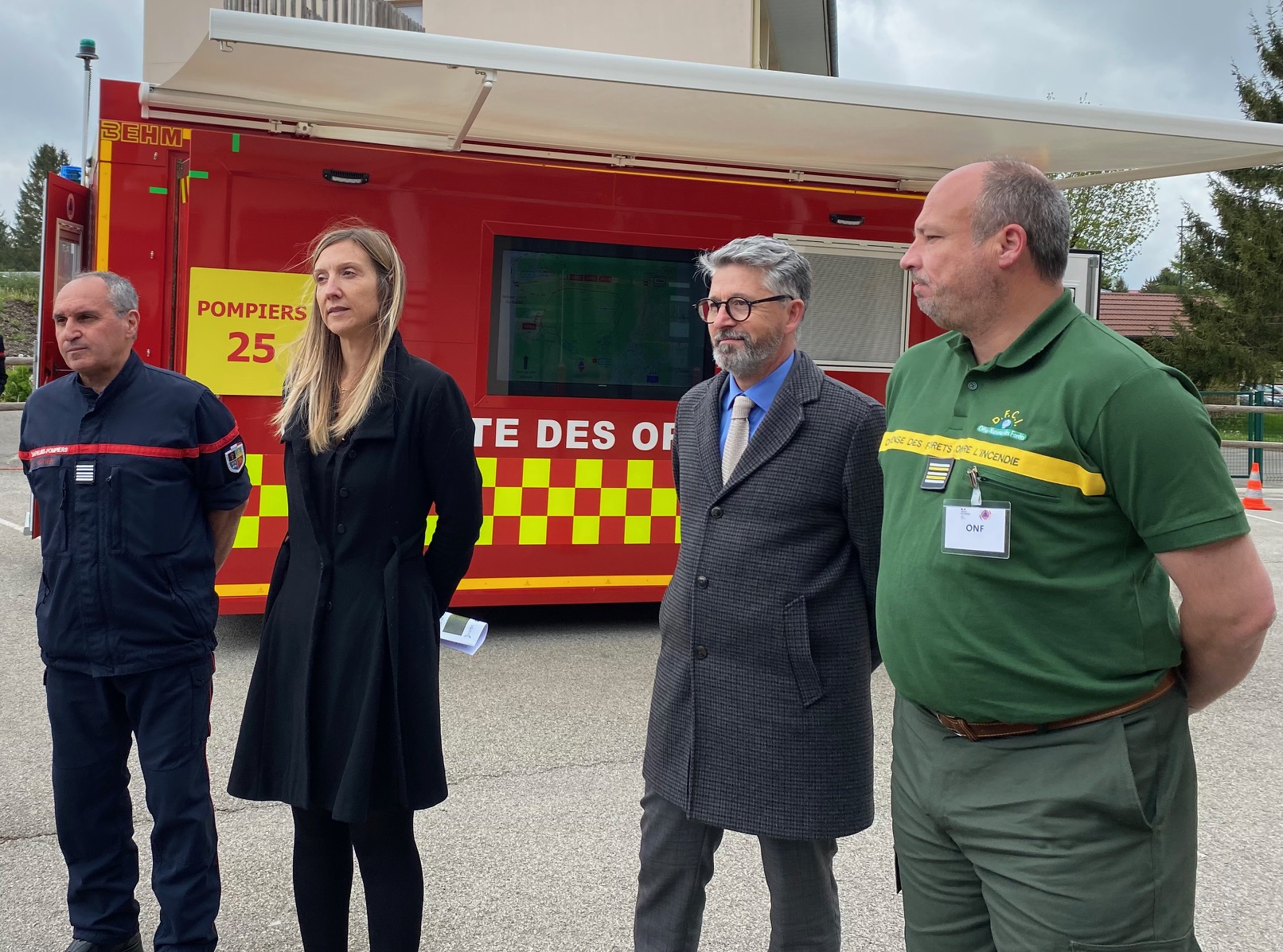 Services du SDIS, préfecture, DDT, ONF étaient présents ensemble