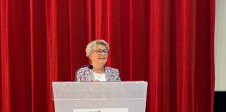 Marie-Guite Dufay, présidente de la région BFC et co-présidente d'Arcjurassien.org