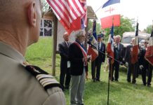 Les militaires sont présent pour l'Anniversaire du 8 mai 1945 à Pugey