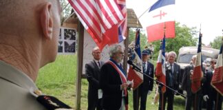 Les militaires sont présent pour l'Anniversaire du 8 mai 1945 à Pugey