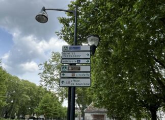 Besançon. Grand Besançon Métropole revoit la signalétique de ses pistes cyclables Nouveaux panneaux à Besançon