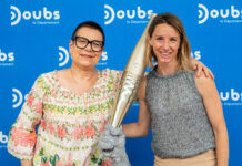 Christine Bouquin Présidente du conseil départementale du Doubs et Marie-Amélie Le Fur Présidente du comité paralympique et sportif français