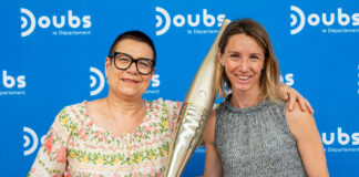 Christine Bouquin Présidente du conseil départementale du Doubs et Marie-Amélie Le Fur Présidente du comité paralympique et sportif français