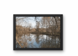 photo dans un tableau du marais