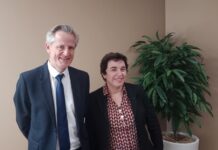 Maya Atig, Directrice générale de la Fédération Bancaire de France et François de Laportelière, Directeur général de la Banque Populaire BFC