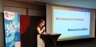 Karima Rochdi, présidente départementale de l'Union Départementale des Associations familiales