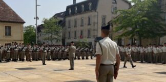 Passation de commandement à Pontarlier