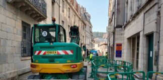 travaux à Besançon