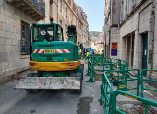 travaux à Besançon