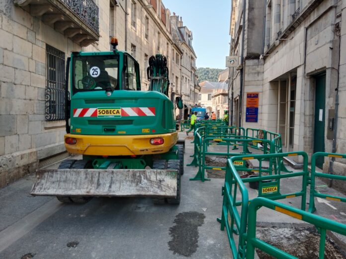travaux à Besançon