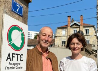 Besançon. L’AFTC met en lumière le handicap cognitif Jean Lièvremont, trésorier de l'AFTC et Carine Menigoz, directrice