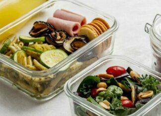 plat en boite en verre