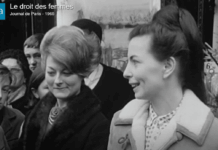 image de l'Ina montrant des femmes lors de l'année 1965 pouvant désormais travailler et ouvrir un compte en banque sans l'autorisation de leur mari