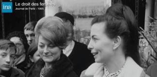 image de l'Ina montrant des femmes lors de l'année 1965 pouvant désormais travailler et ouvrir un compte en banque sans l'autorisation de leur mari