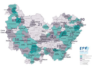 Économie. L’établissement public foncier, un amortisseur financier pour les collectivités carte de la région Bourgogne Franche-Comté