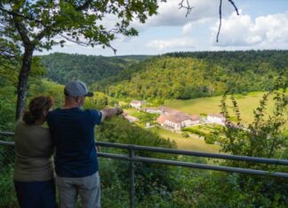 touristes lors d'une balade