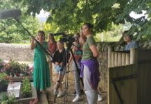 l'association en plein tournage