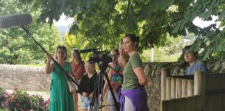 l'association en plein tournage