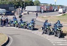 Les gendarmes sur l'autoroute