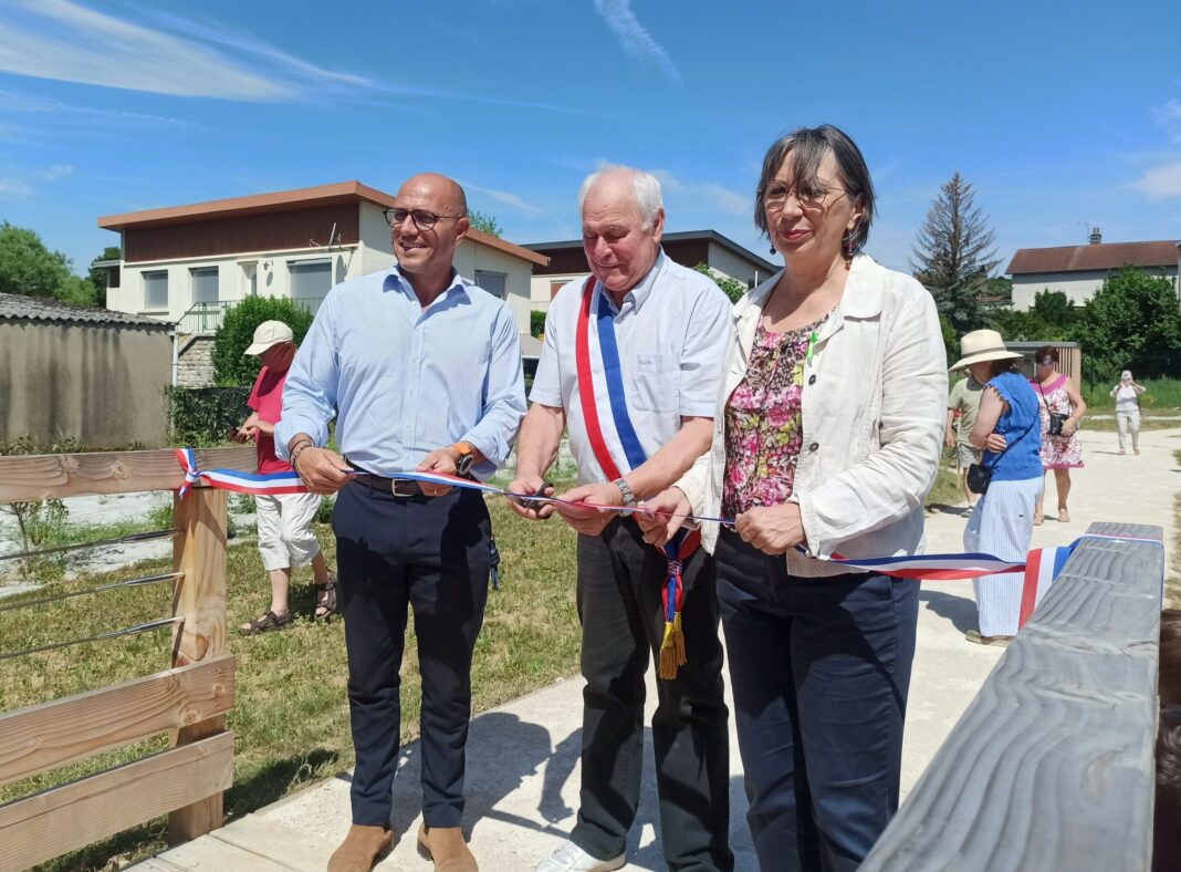 Ludovic Fagaut, Anne Vignot et le maire Roche-lez-Beaupré