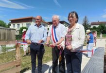 Ludovic Fagaut, Anne Vignot et le maire Roche-lez-Beaupré