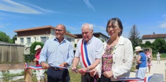 Ludovic Fagaut, Anne Vignot et le maire Roche-lez-Beaupré