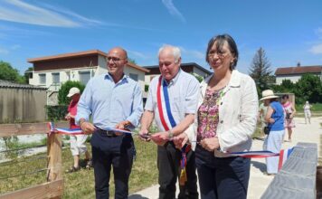 Ludovic Fagaut, Anne Vignot et le maire Roche-lez-Beaupré