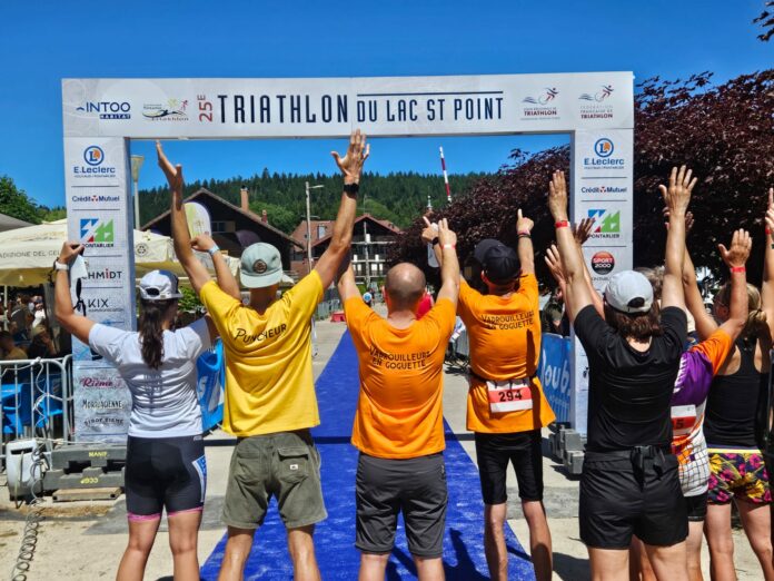 Triathlon lac saint point, Pontarlier, patients Triathlon du lac Saint-Point