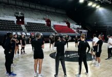 entrainement des joueuses de l'ESBF