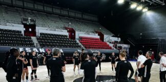 entrainement des joueuses de l'ESBF